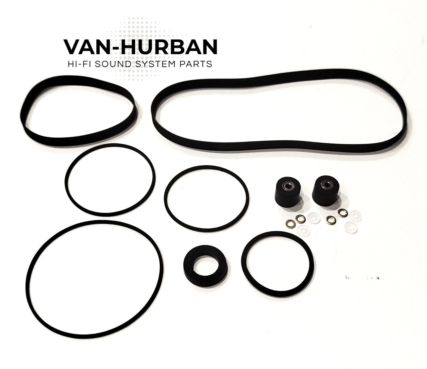 KIT -01 CORREAS CON RODILLO y IDLER PIONEER CT-F850 BELTS AND PINCH ROLL, IDLER