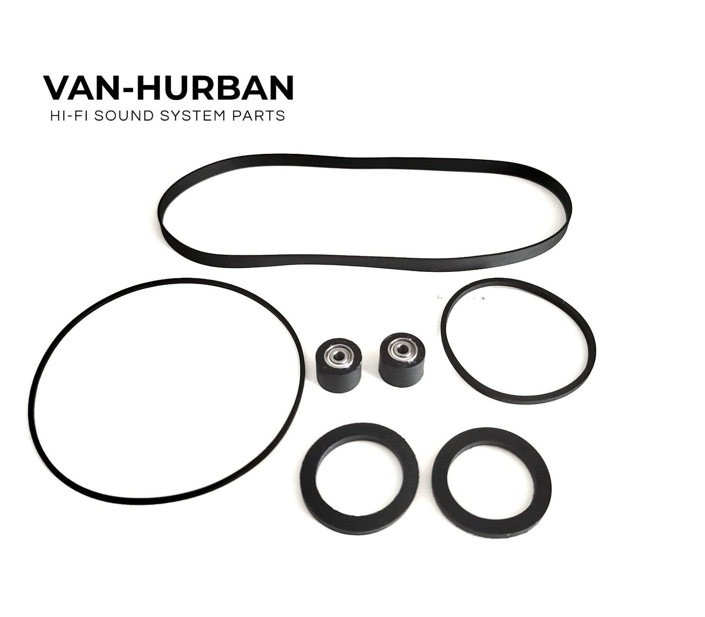 KIT-1 CORREAS, IDLER Y RODILLOS AKAI GXC 740D BELTS, IDLER AND PINCH ROLLS