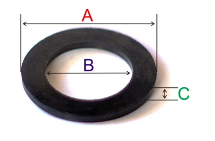 IDLER 14mm x 8mm x 3mm DE GOMA