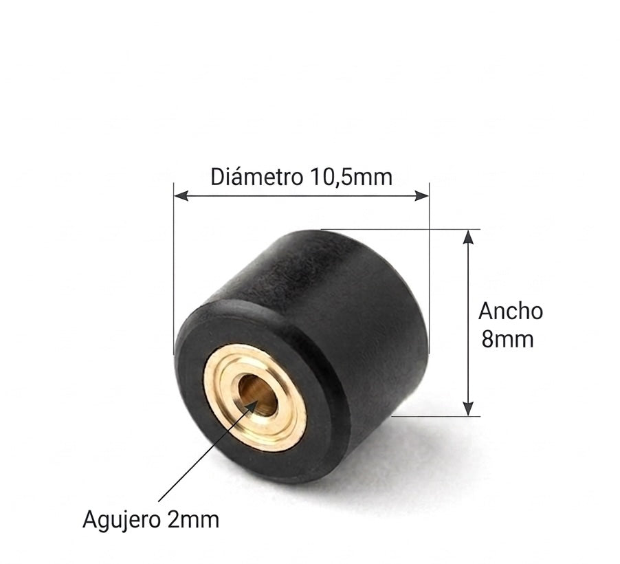 Rolle 13 mm x 6 mm x 2 mm