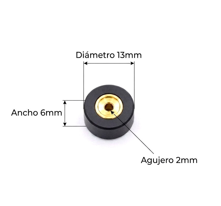 Audio Rodillo 13mm x 6mm x 2mm
