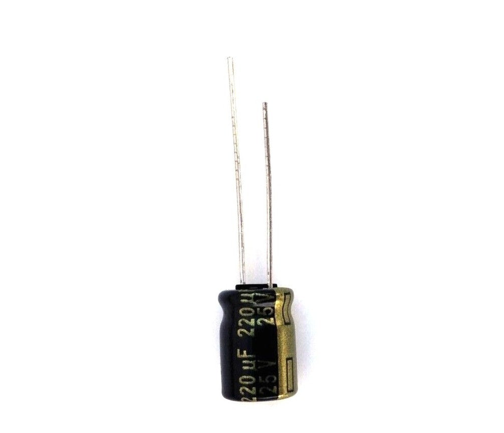 5x Panasonic FC Aluminium Electrolytic Capacitors-Radial Leaded  220uF 25V 105c 