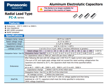 10x Panasonic FC Aluminium Electrolytic Capacitors-Radial Leaded  100uF 25V 105c